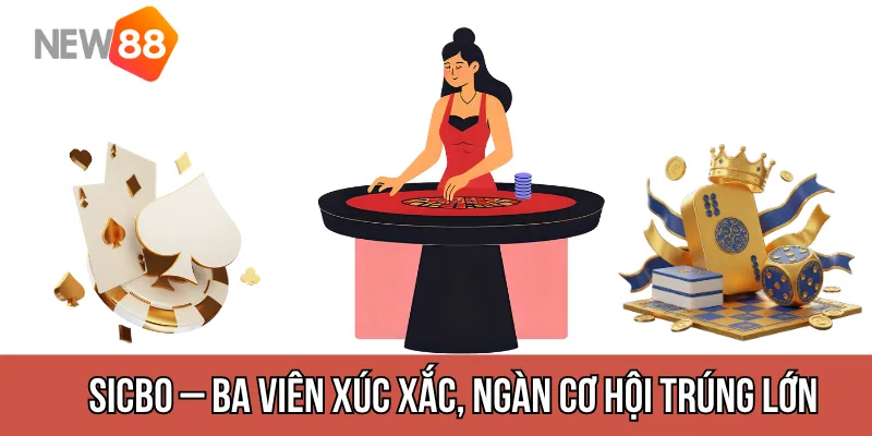 Sicbo – Ba viên xúc xắc, ngàn cơ hội trúng lớn